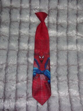 Vintage 2005 Marvel Spiderman Boys Clip on Tie